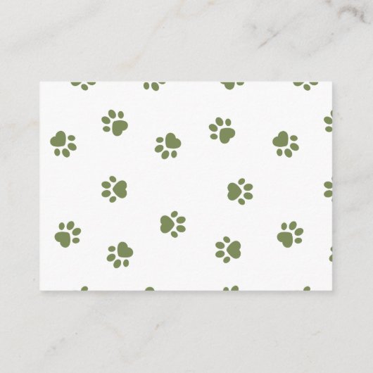 Oerwoud Baby shower Elephant Books for Baby Informatiekaartje (Achterkant)