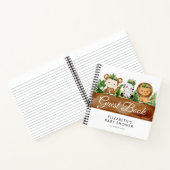 oerwoud baby shower guestbook notitieboek (Binnen)
