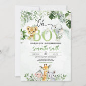 Oerwoud Baby shower Kaart (Voorkant)