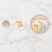 Oerwoud Baby shower Olifant Confetti Decoratie (Voorkanten)