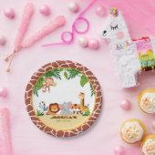 Oerwoud Baby shower Papier Bord (Feest)