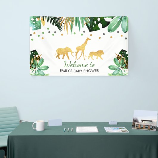 Oerwoud Baby shower Party Banner Tropical Shower (Beurs)