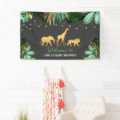 Oerwoud Baby shower Party Banner Tropical Shower (Insitu)