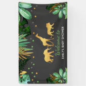 Oerwoud Baby shower Party Banner Tropical Shower (Verticaal)