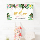 Oerwoud Baby shower Party Banner Tropical Shower (Insitu)