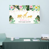 Oerwoud Baby shower Party Banner Tropical Shower (Beurs)