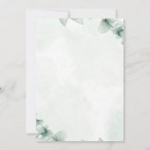 Oerwoud Baby shower Party bewerkbare uitnodiging (Achterkant)