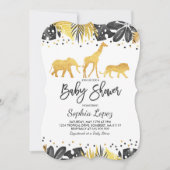 Oerwoud Baby shower Uitnodiging Tropisch Baby show (Voorkant)