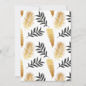 Oerwoud Baby shower Uitnodiging Tropisch Baby show (Achterkant)