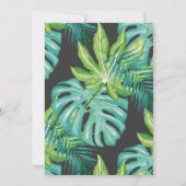 Oerwoud Baby shower Uitnodiging Tropisch Baby show (Achterkant)