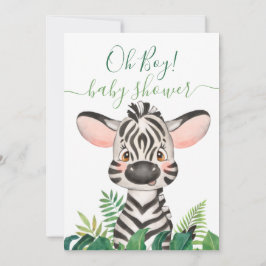 Oerwoud Baby shower Zebra Kaart