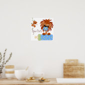 Oerwoud baby's afdrukken poster (Keuken)