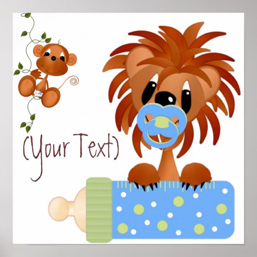Oerwoud baby's afdrukken poster (Voorkant)
