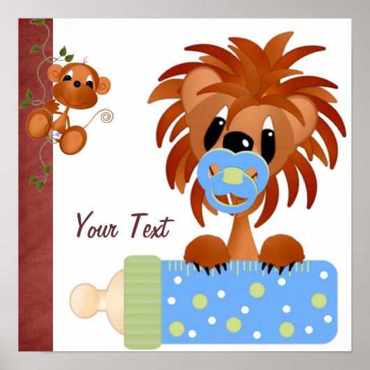 Oerwoud baby's afdrukken poster (Voorkant)