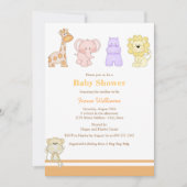 Oerwoud Baby's Baby shower Uitnodiging (Voorkant)