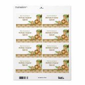 Oerwoud Baby's - Boekenlabel Etiket (Full Sheet)