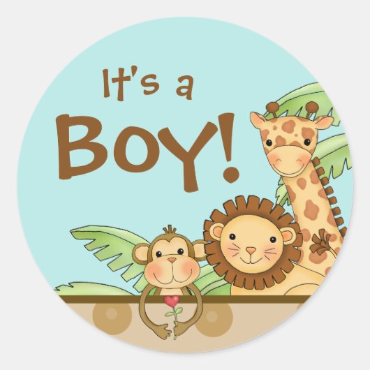 Oerwoud Baby's Bruin - Stickers (Voorkant)