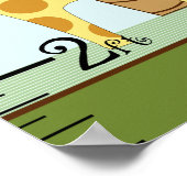 Oerwoud baby's Groeigrafiek houdt op 8 x 44! Poster (Hoek)