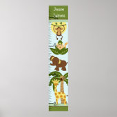 Oerwoud baby's Groeigrafiek houdt op 8 x 44! Poster (Voorkant)