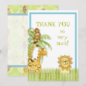 Oerwoud baby's, jongen bedankt Notities (Voorkant / Achterkant)