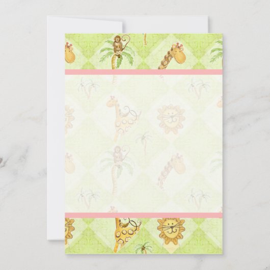 Oerwoud Baby's, Meisje Dank u Notities (Achterkant)