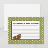 Oerwoud baby's met schrijfbaar advies (Voorkant / Achterkant)