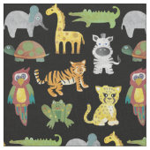 Oerwoud baby's op zwarte achtergrond stof (Close Up)