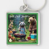 "Oerwoud BBQ Jam" Sleutelhanger (Voorkant)