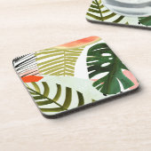 Oerwoud Beat Tropical Greenery Bier Onderzetter (Linkerzijde)