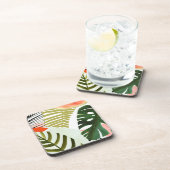 Oerwoud Beat Tropical Greenery Bier Onderzetter (Rechterzijde)