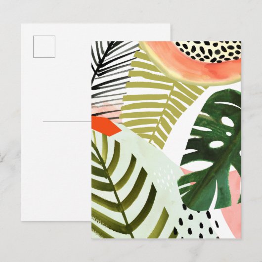 Oerwoud Beat Tropical Greenery Briefkaart (Voorkant / Achterkant)