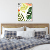 Oerwoud Beat Tropical Greenery Canvas Afdruk (Insitu (Slaapkamer))