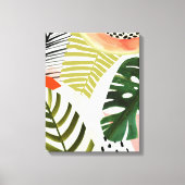 Oerwoud Beat Tropical Greenery Canvas Afdruk (Voorkant)