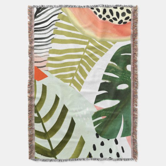Oerwoud Beat Tropical Greenery Deken (Voorkant Verticaal)