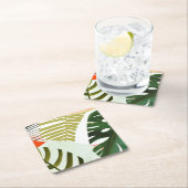 Oerwoud Beat Tropical Greenery Kartonnen Onderzetters (Insitu)