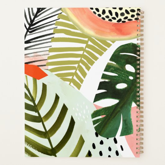 Oerwoud Beat Tropical Greenery Planner (Achterkant)