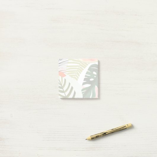 Oerwoud Beat Tropical Greenery Post-it® Notes (Op bureau)