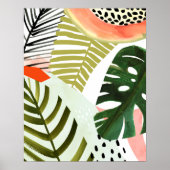 Oerwoud Beat Tropical Greenery Poster (Voorkant)