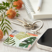 Oerwoud Beat Tropical Greenery Sleutelhanger (Voorkant Rechts)