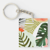 Oerwoud Beat Tropical Greenery Sleutelhanger (Voorkant)