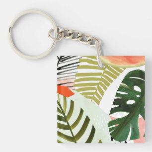 Oerwoud Beat Tropical Greenery Sleutelhanger