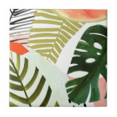 Oerwoud Beat Tropical Greenery Tegeltje (Voorkant)