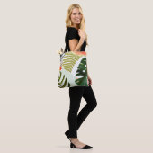 Oerwoud Beat Tropical Greenery Tote Bag (Op model)