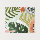 Oerwoud Beat Tropical Greenery Wandkleed (Voorkant (horizontaal))