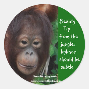 Oerwoud Beauty Tips Ronde Sticker