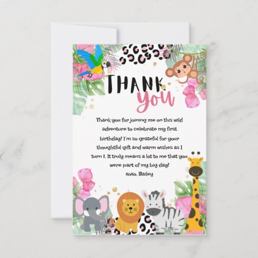 Oerwoud bedankkaart (Voorkant)