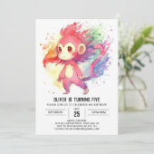 Oerwoud Bewerkbare Monkey Birthday Kaart (Staand voorkant)