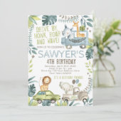 Oerwoud Birthday Parade Kaart (Staand voorkant)