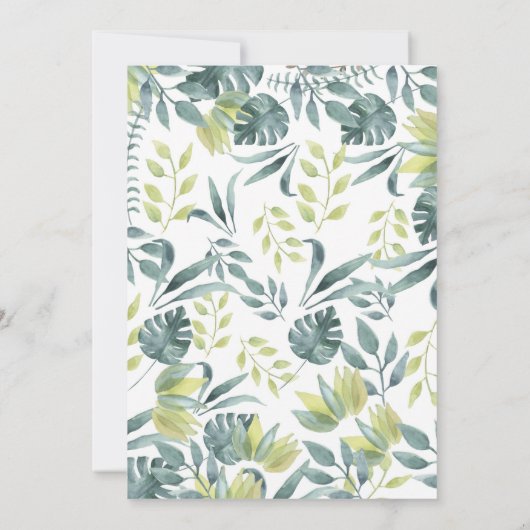 Oerwoud Birthday Parade Kaart (Achterkant)