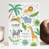 Oerwoud Birthday Party Invitation Kaart